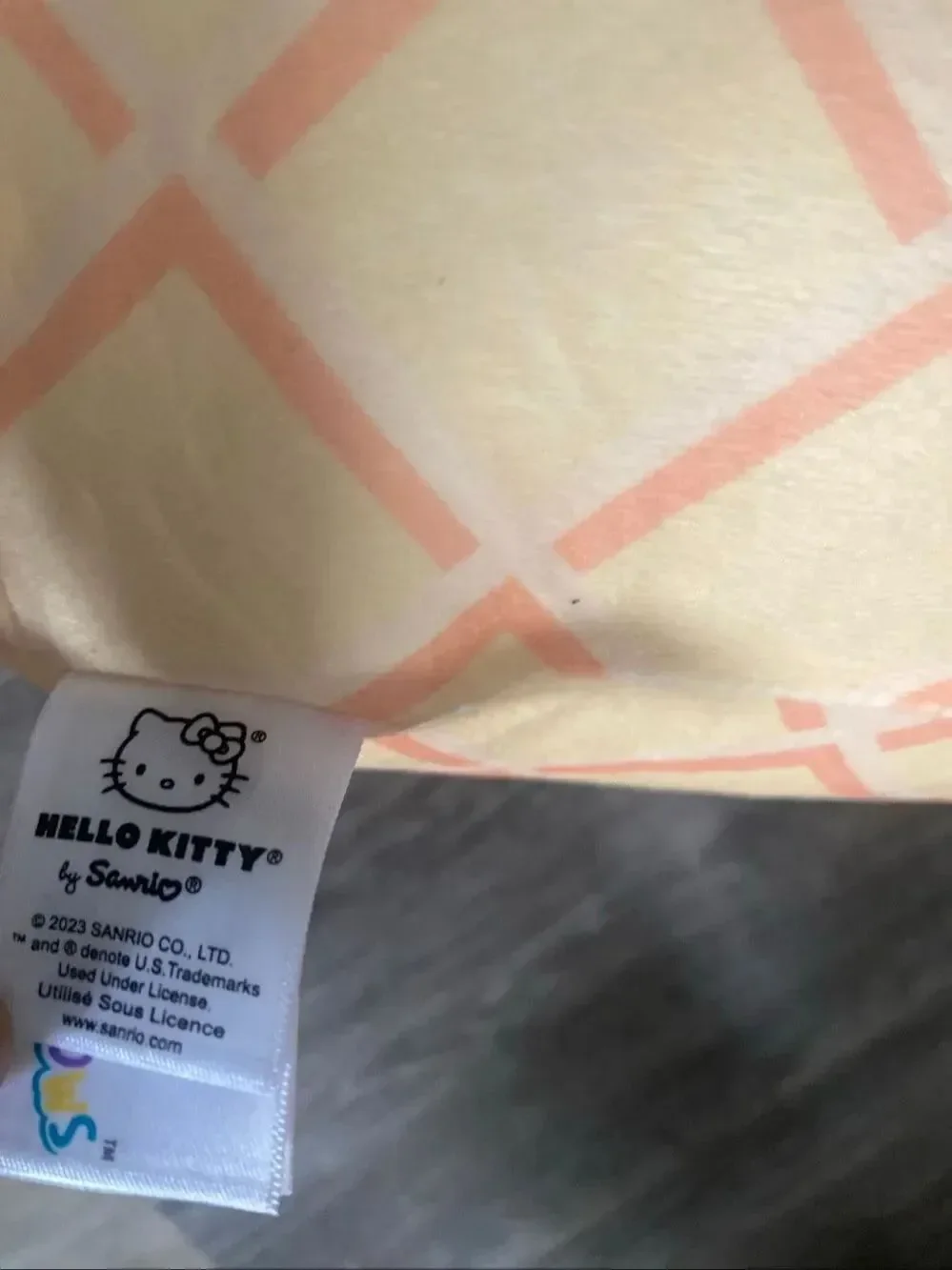 Hello Kitty Squishmallow 12” Plush Ice Cream Cone Sanrio Pink Bow